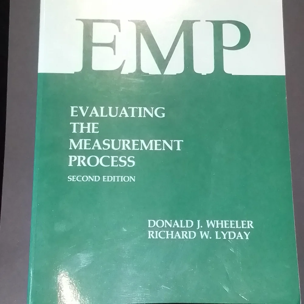 EMP EVALUATING THE MEASUREMENT PROCESS Book
